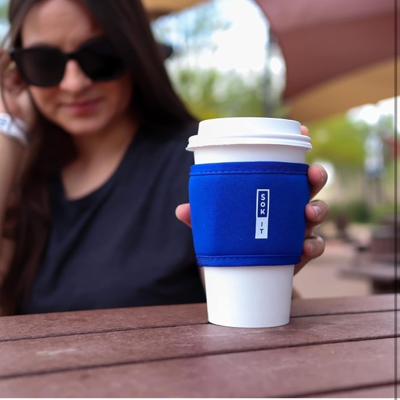 Sok It Hot Sok Reusable Insulated Neoprene Cup Sleeve (Mushroom Magic) - Picture 3 of 7